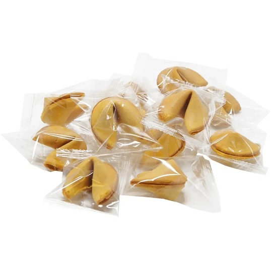 Печенье Комплимент Корпорация удачи с клас. предсказаниями, 600г, 100шт/уп