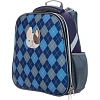 Ранец Комус Класс Basic Собачка, клетка синий , 2 отд, эргоном спинка