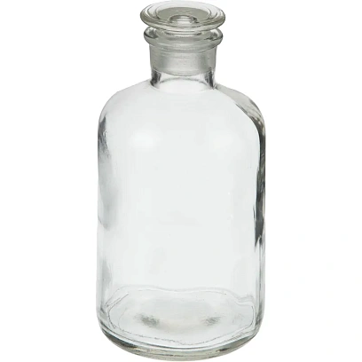 Склянка с прит. пробкой 500 мл узкое горло светлая