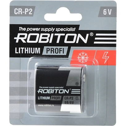 Батарейка ROBITON PROFI, CR-P2 BL1