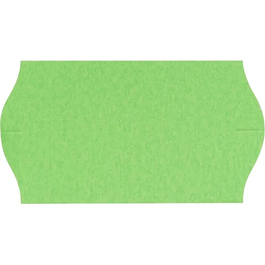 Этикет-лента Эконом 22х12 зел волна 1000шт/рул 10рул/уп