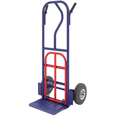 Тележка грузовая с доп полкой КГ 250 П колеса пневмо D250мм RUSKLAD