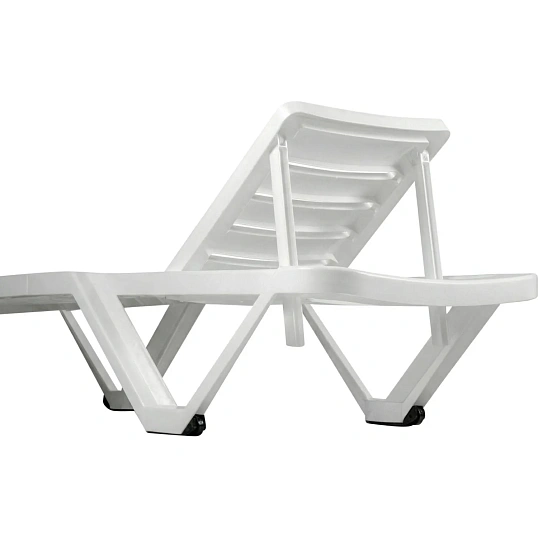 Шезлонг PR_Decorona DeRiviera без подлокотников, белый рассвет