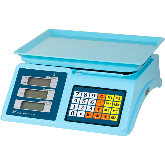 Весы торговые Мехэлектрон-М ВР4900-15-2Д-АБ 14  до 15 кг,LСD