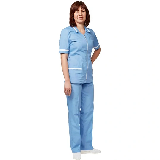 Костюм для медицинского персонала м09-КБР серо-голуб (р.44-46) 170-176