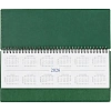 Планинг датированный 2026, зеленый,  303х150 мм, 120стр, Agenda