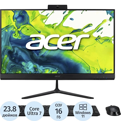 Моноблок Acer Aspire C24B(DQ.BT1CD.001)23.8/FHD/U7 255u/16GB/SSD512/KBM/W11