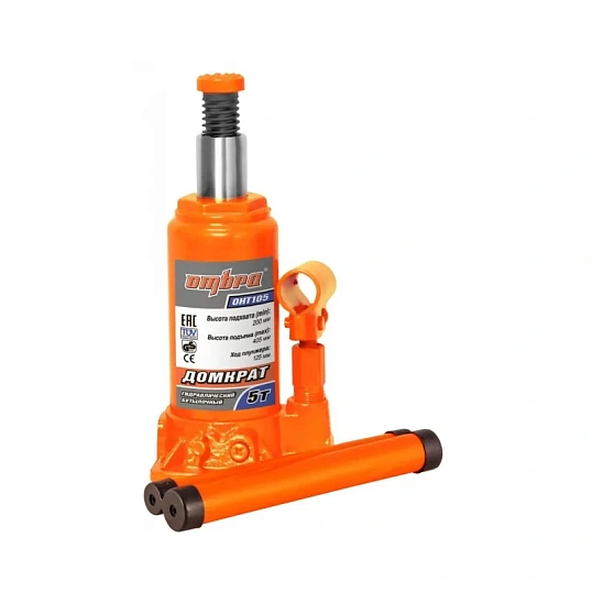 Домкрат гидравлический профессиональный 5 т., 200-405 мм, OHT105