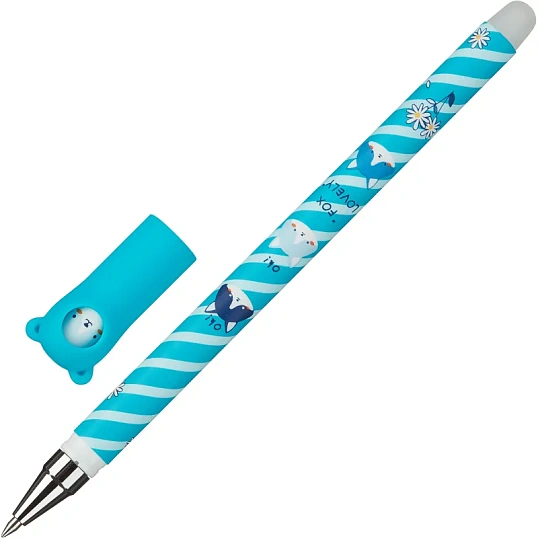 Ручка гелевая стираем M&G Arctic Adventure шар0,5 лин0,3мм син асс AKPC5272