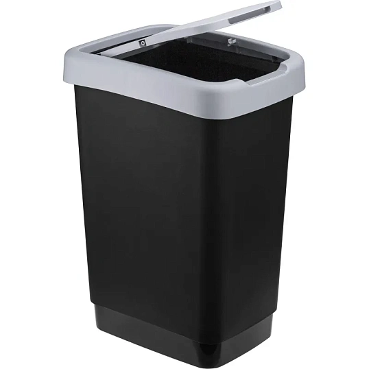 Ведро мусорное IDEA ТВИН 25л серое