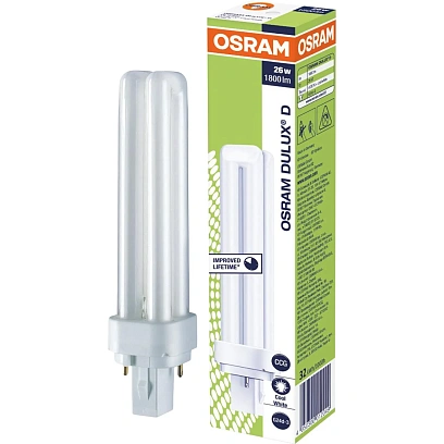 Лампа люминесцентная КЛЛ OSRAM CFL DULUX D 26W/840 G24D-3 123047
