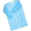 Халат н/с , на завязк, рук.рез, дл.110см, XXL, пл 20, голуб, 10 шт/уп