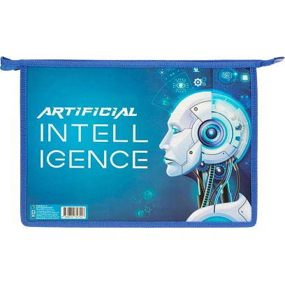 Папка для тетрадей А4 пластиковая ИСКУССТВЕННЫЙ ИНТЕЛЛЕКТ 2024