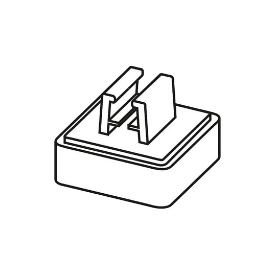 Держатель рамки под углом 90° к поверхности 35х35мм квад., 10 шт/уп