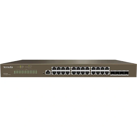 Коммутатор Tenda TEG3328F 24x10/100/1000 Base-T 4xSFP 10/100/1000, L2