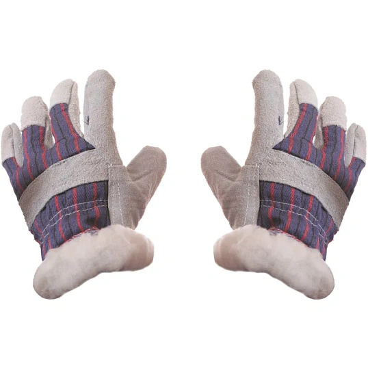 Перчатки защитные спилковые комбинированные утепленные