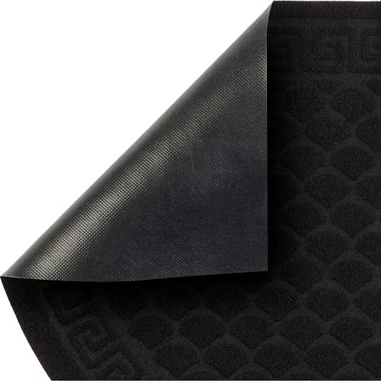 Коврик входной влаговпитывающий с тисн ХОЛЛ In'Loran 60х90см черн 130К-696