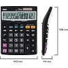 Калькулятор настольный ПОЛНОРАЗМ. Deli E1630, 12-р, дв.пит,188x140мм,черн