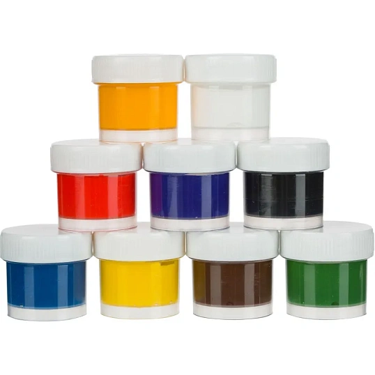 Гуашь ZOO Луч 9 цв., 15 мл, 25С 1532-08