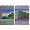 Блокнот А5,80л,клетка,метал.гребень,цв.обложка Природа 8с12 в ассорт
