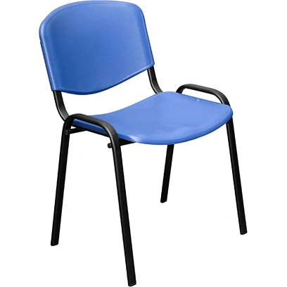 Стул UP_EChair Rio(ИЗО) черн, пластик синий