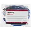 Бейдж Attache Economy 78x96 150мкм,шнурок 45см син, вкладыш 60x90 5шт/уп