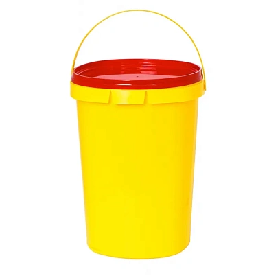 Упаковка д/сбора мед.отходов Емк-контейнер д/биол.отходов Б Желт. 3л, 70шт