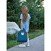 Ранец Комус Класс Basic Собачка, клетка синий , 2 отд, эргоном спинка