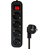 Сетевой фильтр PROGIX SF4PB7 4р/7м черный, 3х0,75мм, 10А/2000Вт