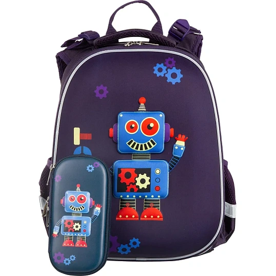 Ранец  3D Robot, 2 отд., эргоном. спинка