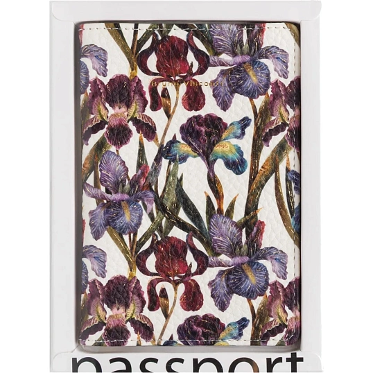 Обложка для паспорта FLORA.Ирисы 3-620/04