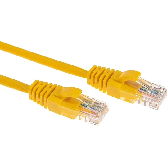 Патч-корд REXANT (02-0105-2) U/UTP, CAT 5e, 26AWG, LSZH, желтый, 2м
