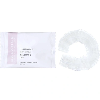 Шапочка для душа 'BALANCE' (флоупак),500шт/уп