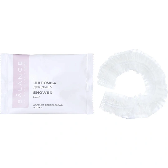 Шапочка для душа 'BALANCE' (флоупак),500шт/уп