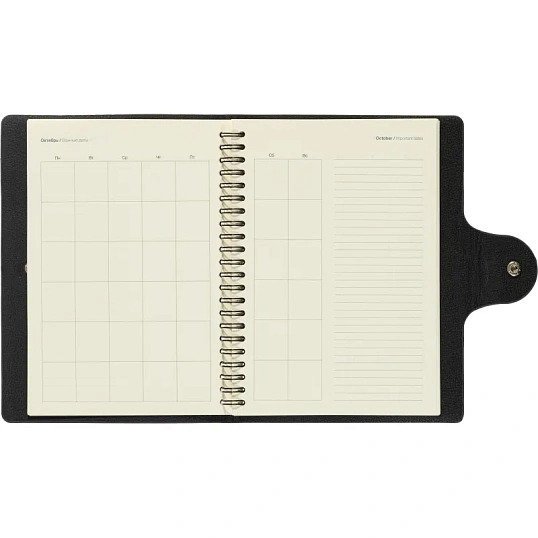 Ежедневник недатированный Fluid Attache Selection сер-гол. 140х200 мм,192с