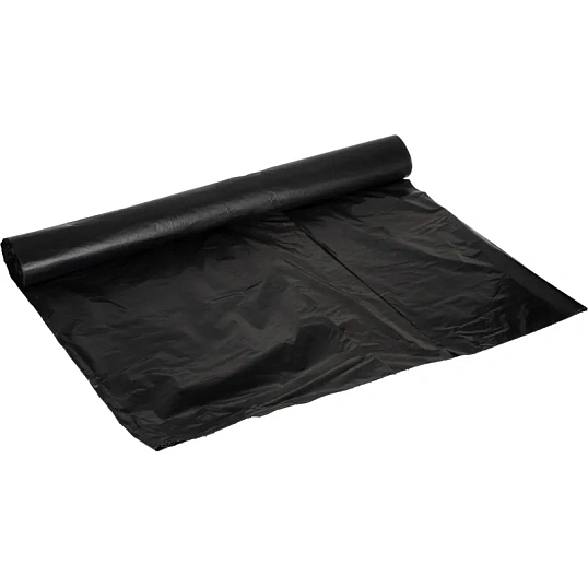 Мешки для мусора ПВД 160л 25 мкм, черные 78х106 см 10 шт/рул Элементари