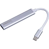 Разветвитель USB  HS001 USB3.0x1/USB 2.0x3/серебристый
