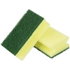 Губки для мытья посуды Т125 д/сложных загрязнений 130х70х45 желтые 8шт/уп