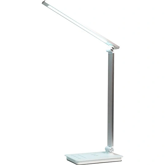 Светильник Ultraflash UF-834 C01 бел (Led настол, 8Вт, 5 ССТ, ночник, зар.)