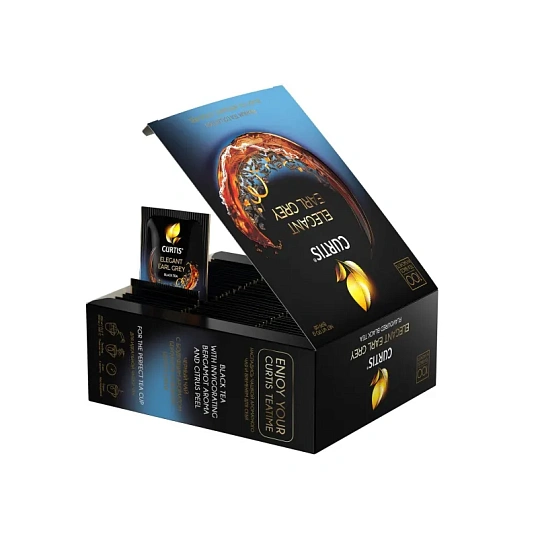 Чай Curtis Elegant Earl Grey черный, аромат, мелкий лист, 100 сашет