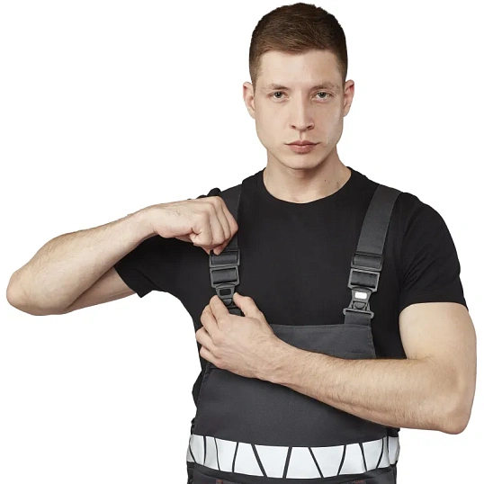 Полукомбинезон летний мужской Равелин красн./графит (р.56-58) 170-176