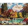 Пазл 500 элементов. ДОМИК У ОЗЕРА В ГОРАХ,ХТП500-6819