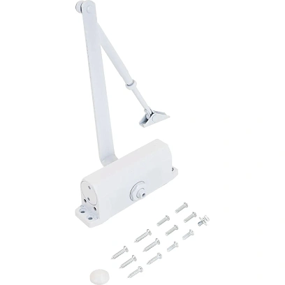 Доводчик дверной NOTEDO DC-100 легкий характер WHITE  до 120кг (10)