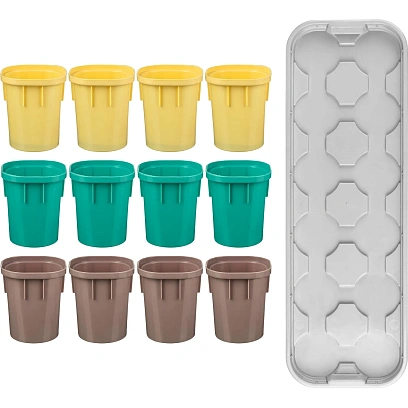 Набор горшков для рассады съемное дно,поддон,12х200м ING604610998