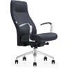 Кресло ЮФК Комус Мебель Easy Chair 501, экокожа, черный, алюминий