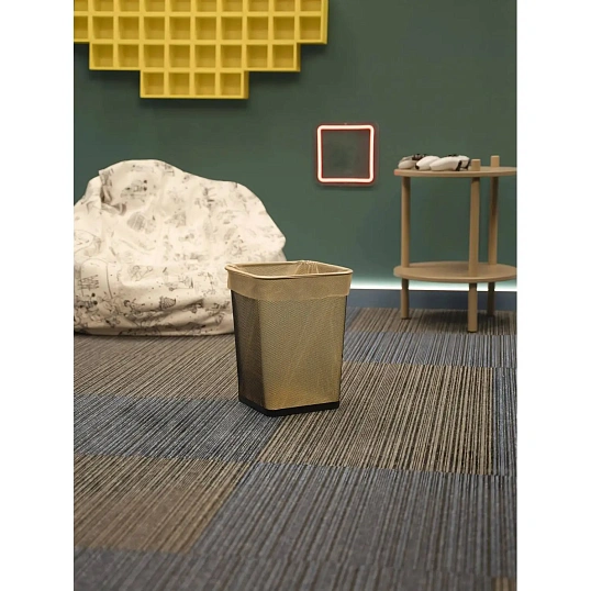 Корзина для мусора Luscan 17 л металл черная