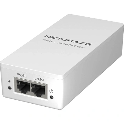 PoE-инжектор Netcraze 1Gbit/PoE+ 30 Вт Adapter (NPA-150)