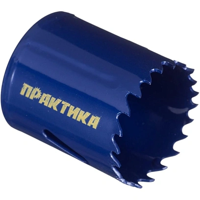 Коронка биметаллическая ПРАКТИКА 40 мм (1 9/16)  клипса 773-224