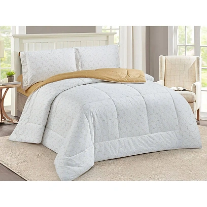 Постельное белье 2сп сатин с одеялом (нав50х70-2шт) Notte Bianca 22/004-NBO