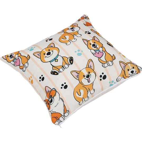 Подушка декоративная 40х40см (хлопок 60%, ПЭ 40%/новолон ПЭ), ПД40-053